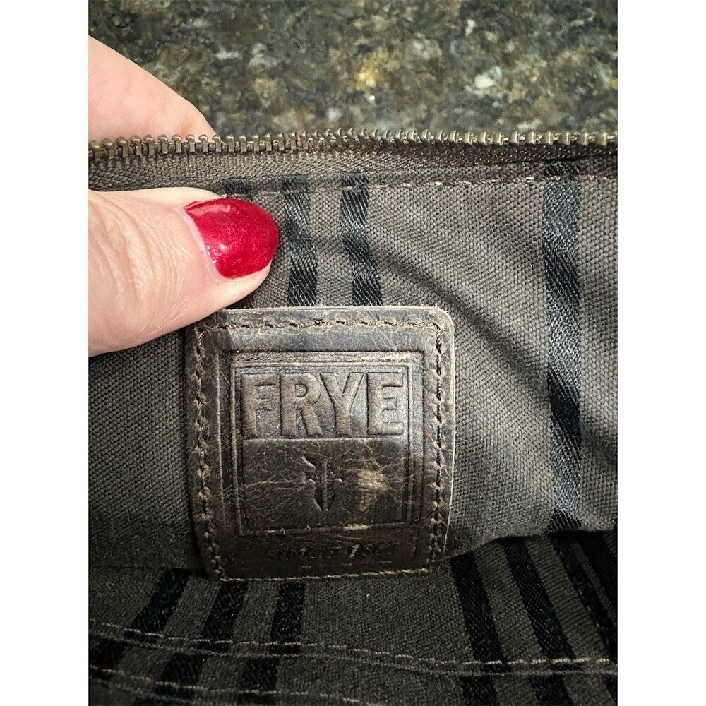 Frye Wristlet Wallet Womens One Size Brown Zip Pouch Clutch Detachable - Picture 8 of 8
